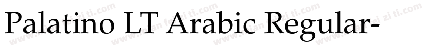 Palatino LT Arabic Regular字体转换